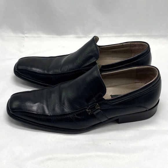 Vtg Artioli Black Mens Leather Dress Shoes Slip-on Loafers Italy Sz EU 41 US 8 main image 7